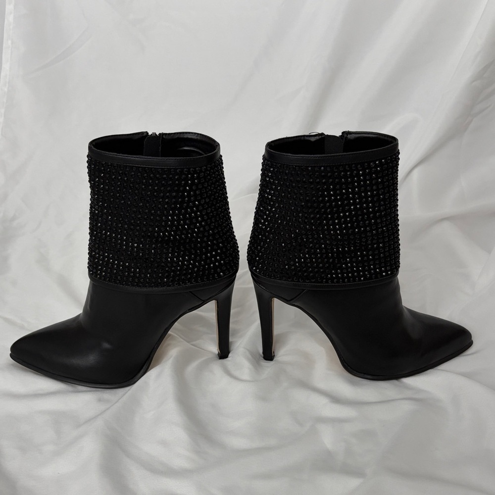 Bata Black Studded Ankle Boots - Picture 7 of 10